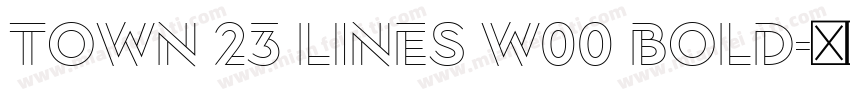 Town 23 Lines W00 Bold字体转换